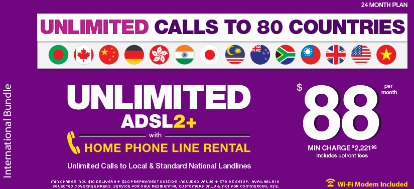 $88 UNLIMITED Internet Services